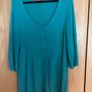 Monsoon Long Tunic Cardigan Green Size 20 Image 2