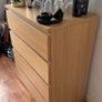 Wooden dresser from Ikea for sale. Really handy for clothes and socks etc. Image 2
