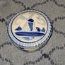 L.A. Vintage Blue and White Dutch Delft hand painted trinket box Image 4