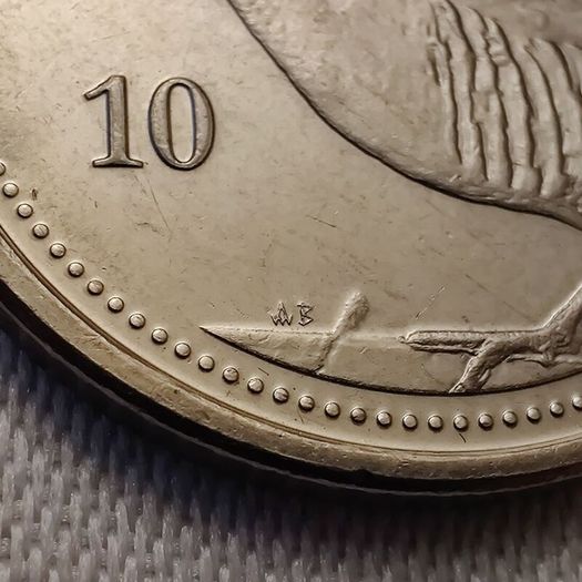 Gibraltar 10 Pence 2020 AB Rare coin