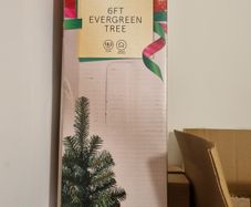 Tesco Christmas evergreen tree, 183cm, 6ft, used just ones,