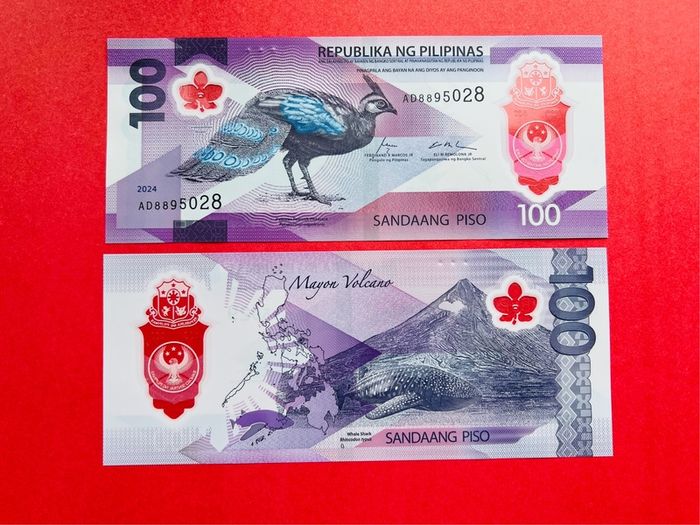 Philippines   100  Piso  2024  Polymer / Plastic  Pick 238a  ( Uncirculated )