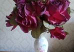 Vintage artificial Silk Roses