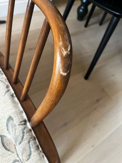 Ercol 766 Jubilee bentwood Three Seater Sofa and two armchairs