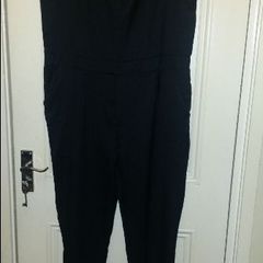 Black open back jumpsuit size UK18 EU46 Postage included
