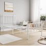 3ft Single Metal Bed Frame with Headboard, White Heavy Duty Foundation, Metal Slat Support, Underbed Storage, Easy Assembly, for Bedroom Dorm Guest Room Image 5