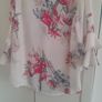 ladies floral print shiffon blouse Image 3