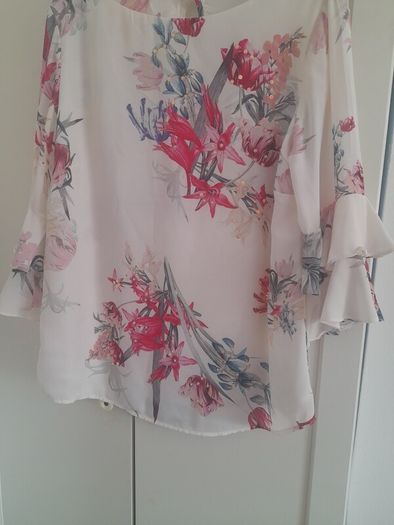 ladies floral print shiffon blouse
