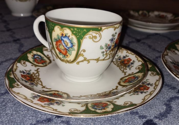 Very Fine Chodau Czeq Green Floral Fine Bone China Replacements