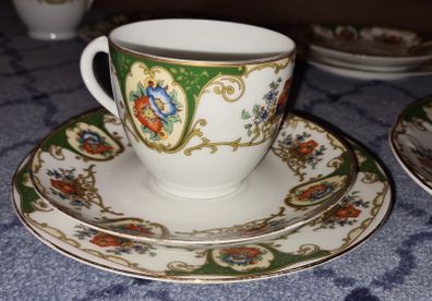 Very Fine Chodau Czeq Green Floral Fine Bone China Replacements