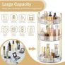 360 Rotating Makeup Organiser, 3 Tiers Spinning Skincare Organiser, Multi-Function Make Up Storage, Large Capacity Cosmetic Perfume Stand for Vanity, Bathroom and Bedroom Image 3