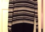 Dkny jeans striped polo neck jumper