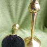 Vintage Solid Brass Pair of Candlestick Holders Image 9