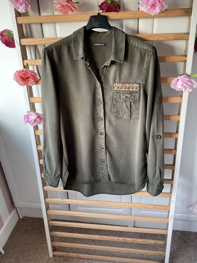 Marks & Spencer limited edition size 12/14 military shirt khaki