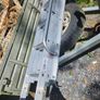 Aluminum slide down attic ladder with pole Image 2