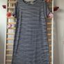dress street one navy & white striped dress size 38(12) Image 2