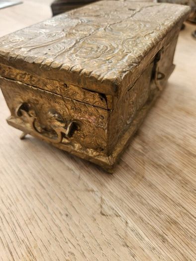 Superb boxes . mother of pearl ...brass . Epns. etc