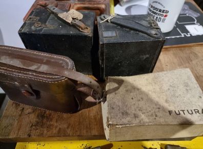 Antique cameras [brownie, futura, coronet]