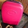Vintage Wine baskets and wine rack and large hardshell  suitcase Image 6