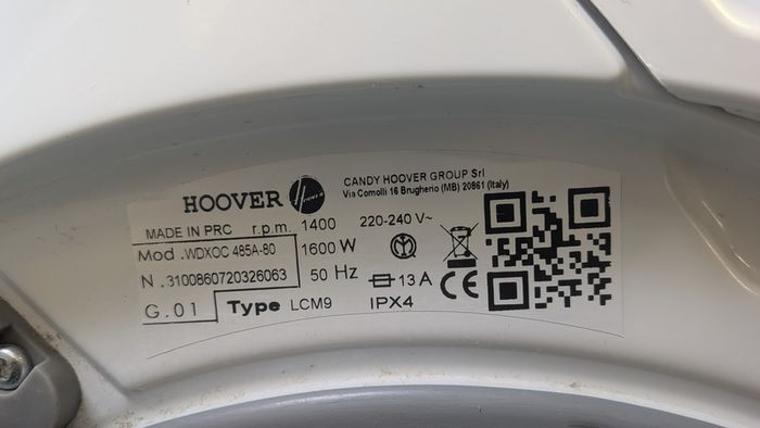 HOOVER washer dryer