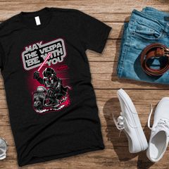 May vespa be with you t shirt star wars t-shirt dart vader t-shirt