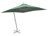Hanging Parasol 300x300 cm Green Aluminium Pole