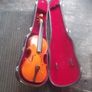 a vintage fiddle with case,needs strings child violin Image 2
