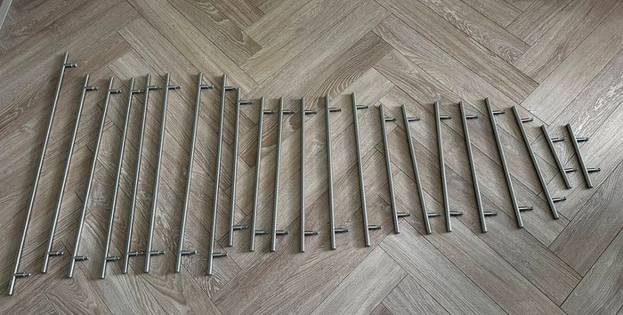 Kitchen Cabinet handles - Silver Steel