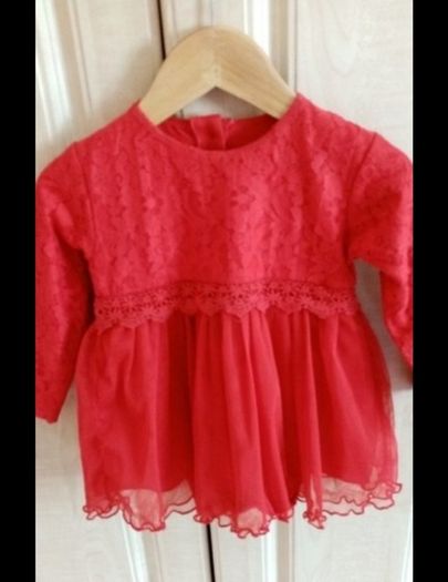 lace detailed dress aged 12-18 months