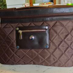 New Knomo London Leather Trim Laptop Bag