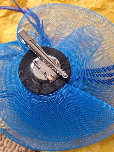 Royal blue fascinator