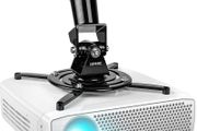 Projector Bracket Mount on Ceiling or Wall for Projection | 10kg Capacity | Universal | Heavy Duty | Fittings Included | Rotate 360