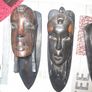 Pair of Antique Wood Carved Heads postage available or collection Image 2