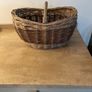 Handmade wicker basket with handle Image 2