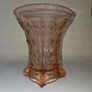 Large Art Deco Davidson Pink Glass Vase Image 4