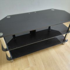 Glass TV stand