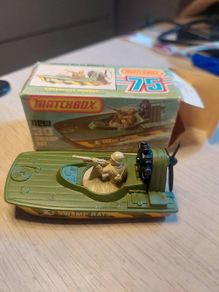 Matchbox 30 Swamp Rat Boat, Boxed, Original, Vintage, Rare