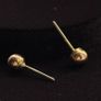 9ct Gold Ball Earrings Image 4