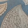 Curtains - light blue & pale gold - modern leaf motif - Heavy - Thermal Image 6