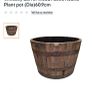 oak barrel planters Image 2