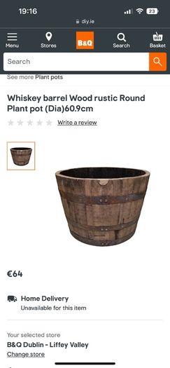 oak barrel planters