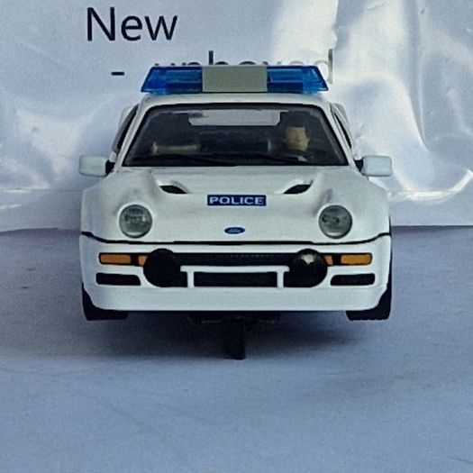 Scalextric C4341 Ford RS200 - Police Slot Car ( classic street supercar )