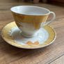 vintage Yamasen Fine Porcelain cup and saucer set from Japan, likely part of the 24K Gold Collection Image 4