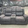 Hannan 3+2 Grey Electric Fabric Recliner Sofa Image 5