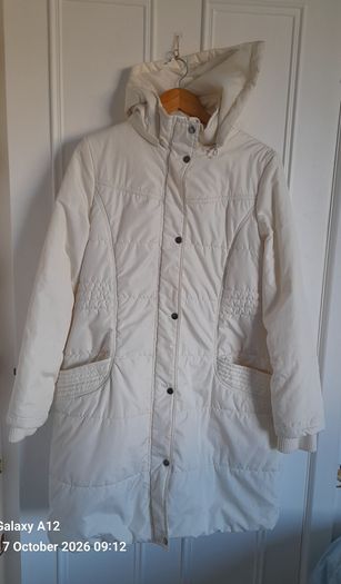 Winter white womens coat size 14