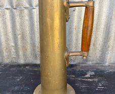 Antique Arts & Crafts Solid Brass Copper Steamship Jug