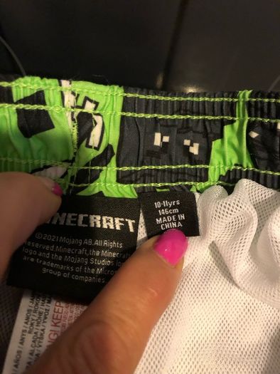 Boys Minecraft shorts age 10/11