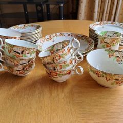 Antique China 32-Piece Tea Set