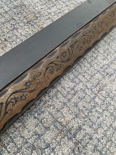 Pair of Custom-Made Heavy Iron Fireplace Fenders