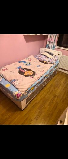 bed frame and mattress
